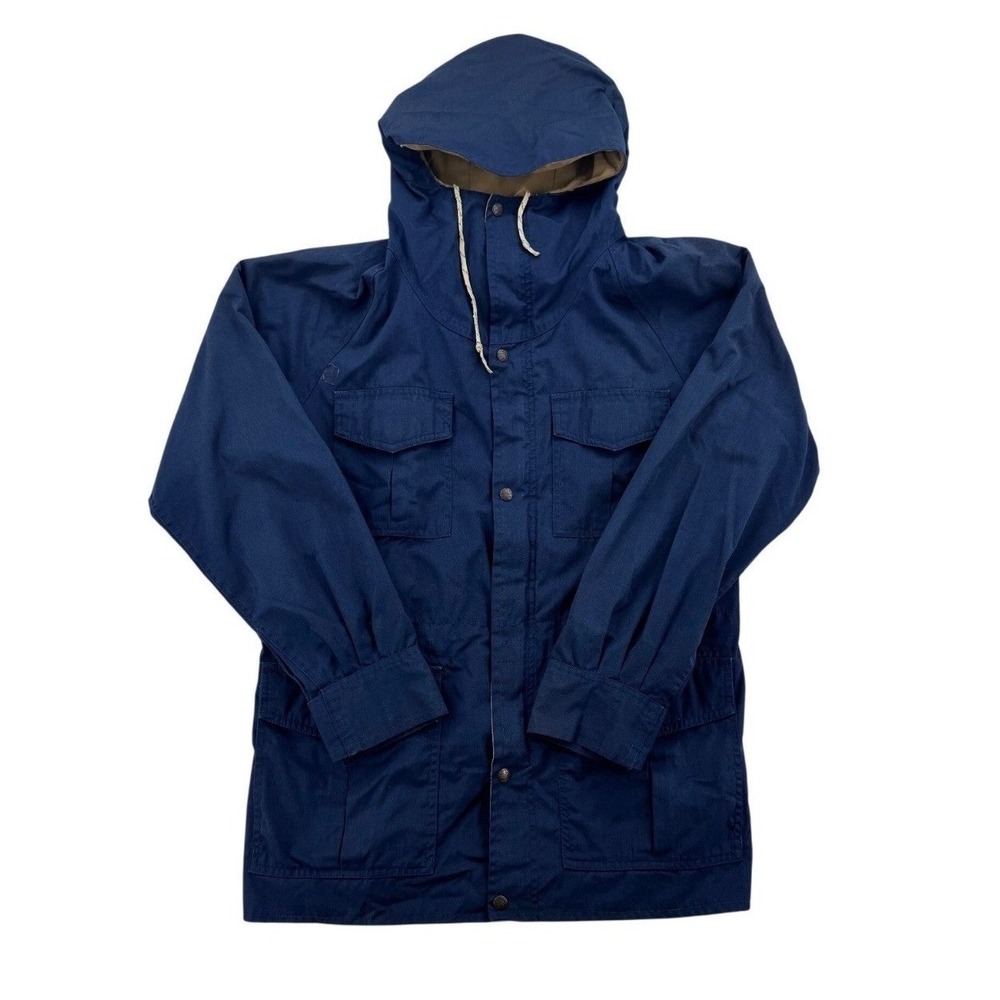 Natural Comforts Mountain Parka Mens Small Navy Blue Excellent Vintage REI Co-op